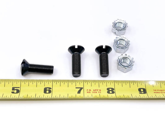 DOOR HINGE SCREW & NUT - 37-40 PASS SET OF 3 , 1" LONG