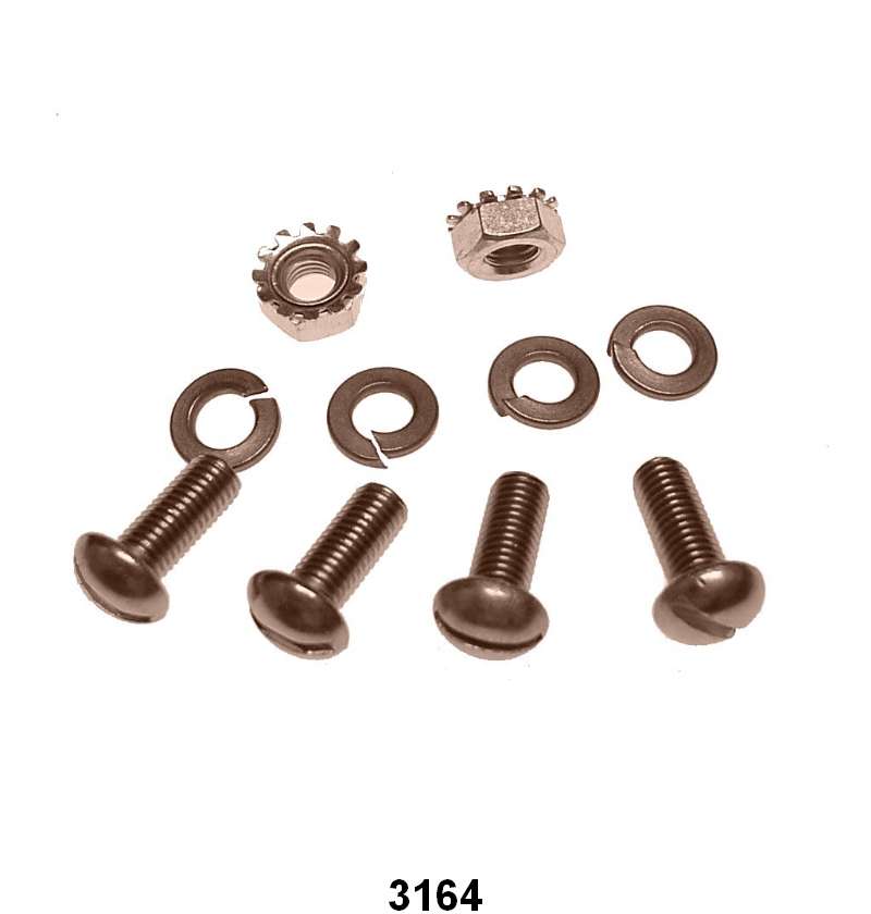 RADIATOR SPLASH APRON SCREW & NUT SET - 32 PASS, 32-34 PICKUP