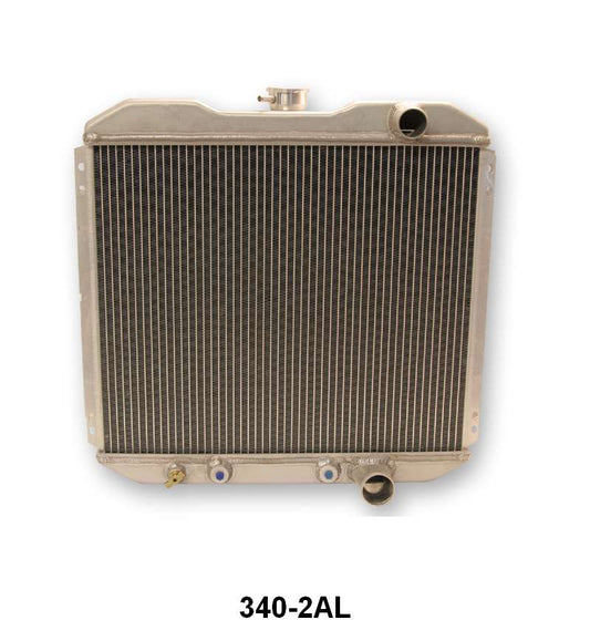 ALUMINUM RADIATOR - 67-69 MUST 0289/302/351 2 CORE W/O AIR 20" WIDE