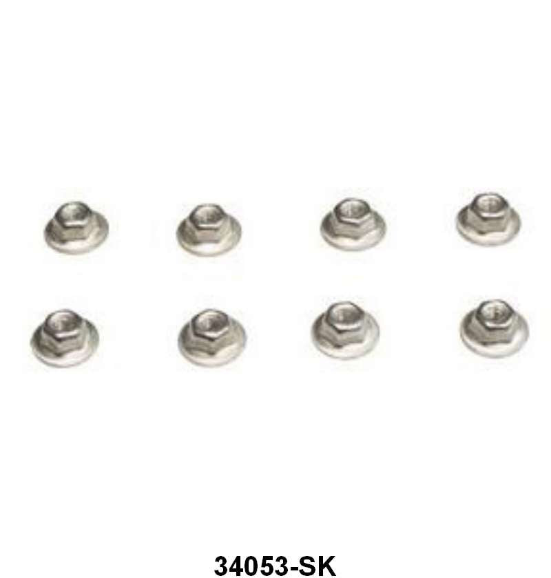 TAIL LIGHT HOUSING MOUNTING NUTS - 64-66 MUSTANG SET OF 8