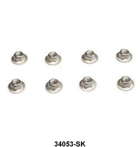 TAIL LIGHT HOUSING MOUNTING NUTS - 64-66 MUSTANG SET OF 8