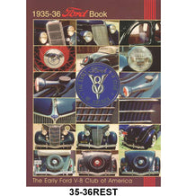 EARLY FORD V-8 CLUB RESTORATION GUIDE - 35-36 PASS, 164 pages