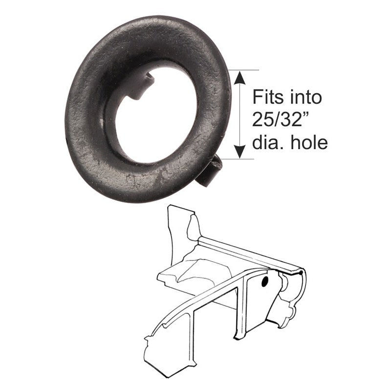 WIRE LOOM METAL GROMMET FOR 25/32" HOLE- 49-64 PASS, 48-66 F-100/F-350