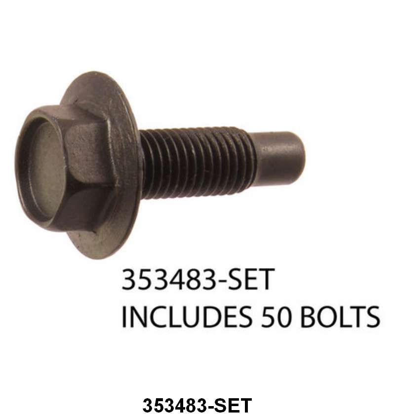 BODY BOLTS - 57-64 ALL CARS, 5/16-24 X 1", PACKAGE OF 50