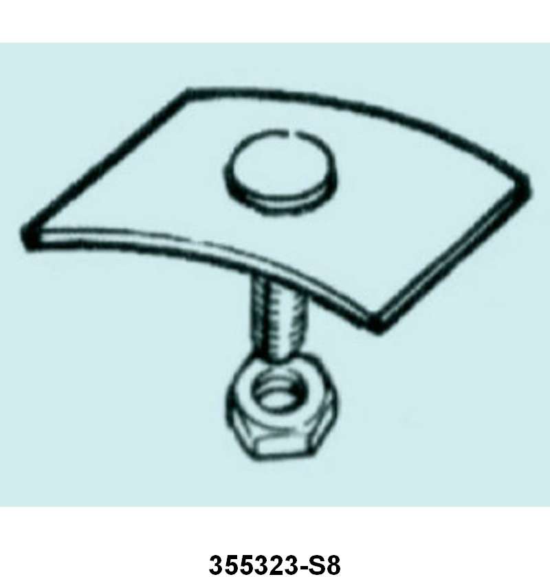 SPLASH APRON TRIM END CLIP - 49-50 PASS (ORIGINAL TYPE CLIP) 2 req