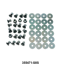 REAR FENDER TO BED SIDE BOLT KIT - 48-79 F-100 REAR BLACK KIT