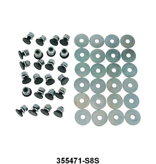 REAR FENDER TO BED SIDE BOLT KIT - 48-79 F-100 REAR BLACK KIT