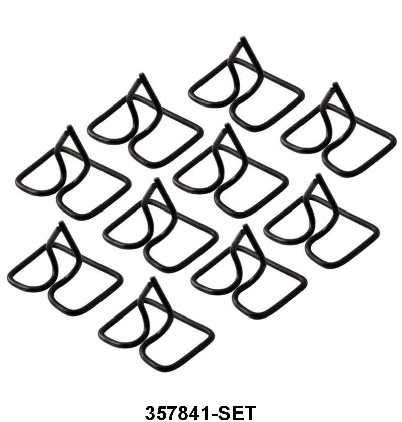 HOOD SIDE MOLDING TRIM CLIPS - 51-52 F-1/F-3  10 pcs