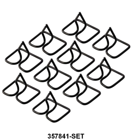 HOOD SIDE MOLDING TRIM CLIPS - 51-52 F-1/F-3  10 pcs