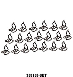 HOOD SIDE MOLDING TRIM CLIPS - 48-50 F-1/F-3  20 pcs