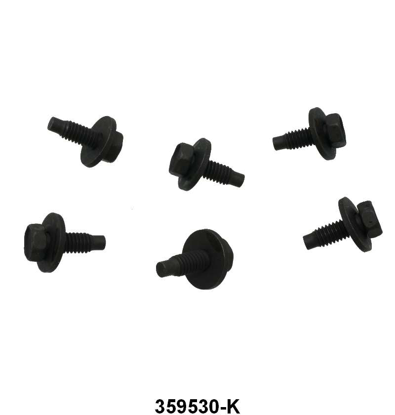 FRONT & REAR BUMPER GUARD BOLTS - 64-66 MUSTANG  6 pcs