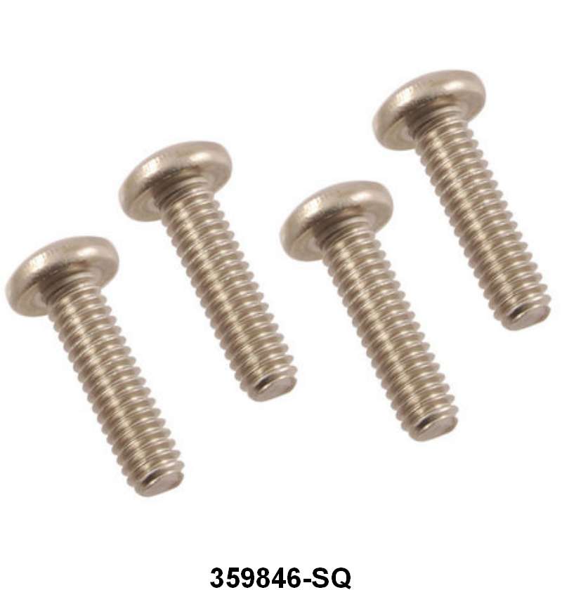 BACKUP LIGHT LENS SCREWS - 58 PASS EX WGN, SQUARE LENS, SET OF 4