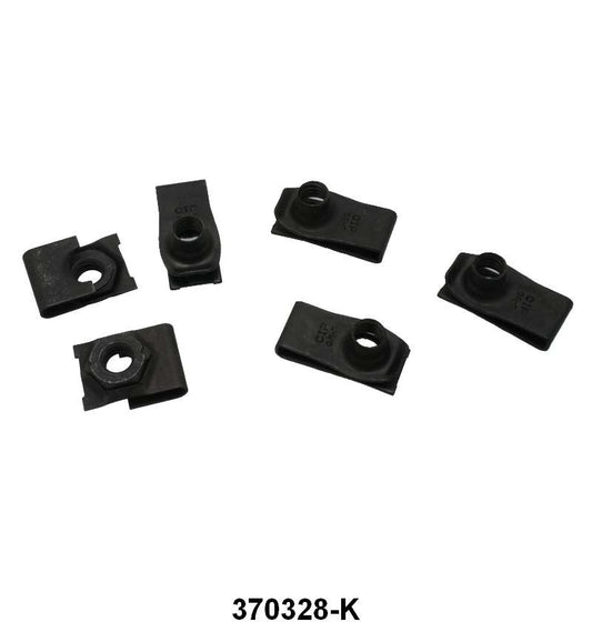 FRONT & REAR BUMPER GUARD BOLT CLIPS - 64-66 MUSTANG