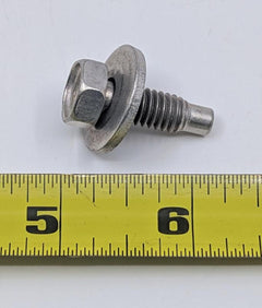 BODY BOLT 5/16-18 X 1 inch long, 13/16 inch O.D. - SILVER FINISH 68 PASS