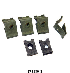 INSTRUMENT BEZEL RETAINING CLIPS - 64-65 FALCON/COMET, 65-66 MUSTANG SET OF 6