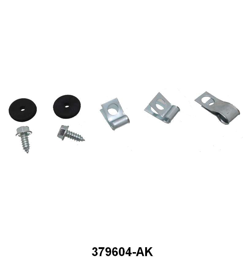 FRONT BRAKE LINE CLIP AND GROMMET SET - 64-66 MUSTANG