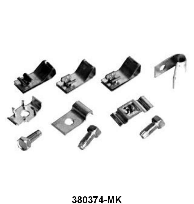 FUEL AND REAR BRAKE LINE CLIP KIT - 64-EARLY, 67 MUSTANG