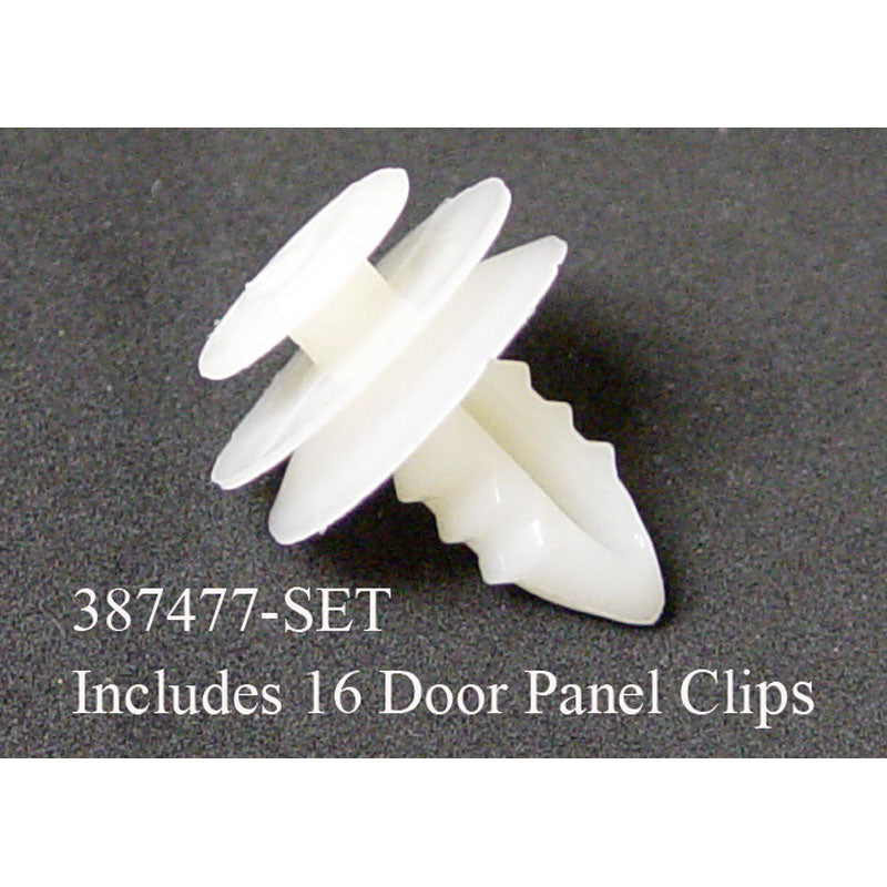 DOOR PANEL CLIPS - 73-79 F-100/F-350 16 pcs, PLASTIC, FOR FORD TOOLING PANELS
