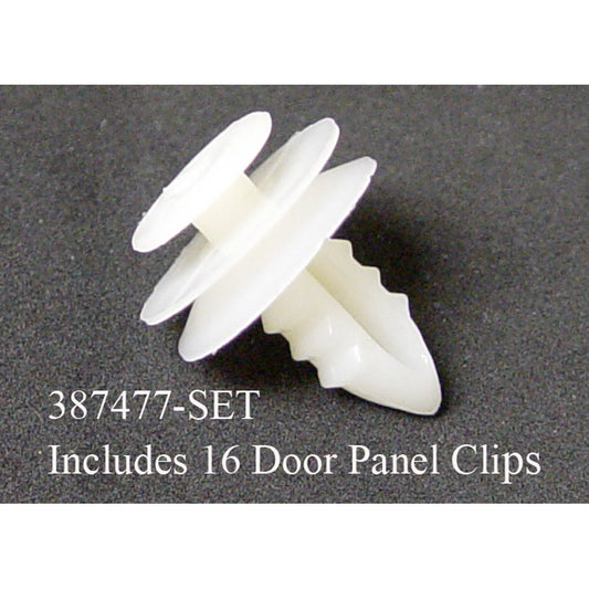 DOOR PANEL CLIPS - 73-79 F-100/F-350 16 pcs, PLASTIC, FOR FORD TOOLING PANELS
