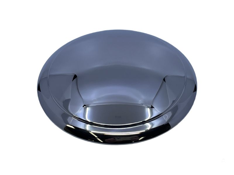 STAINLESS HUB CAP - 32-35 PASS/PICKUP SMOOTH WITH ONE RIDGE