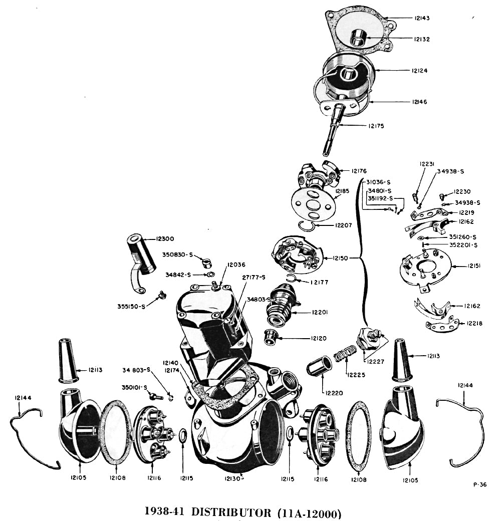 FRONT DISTRIBUTOR BUSHING - 32-41 PASS/PU, 39-41 MERC V8