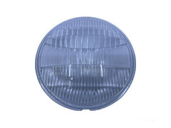 HEADLIGHT GLASS LENS WITH FORD LOGO - 33-34 PASS/PU, 9-1/8"