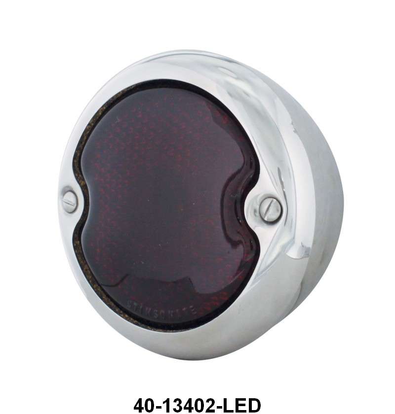 STAINLESS LED 12V TAIL LIGHT - RH 33-36 PASS, 32-52 PICKUP, 32-48 WGN