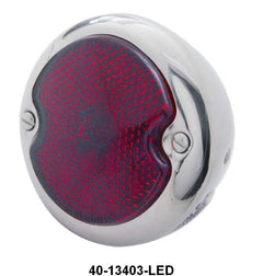 STAINLESS LED 12V TAIL LIGHT - LH 33-36 PASS, 32-52 PICKUP, 32-48 WGN
