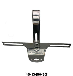 REAR LICENSE PLATE BRACKET - 33-36 PASSENGER STAINLESS