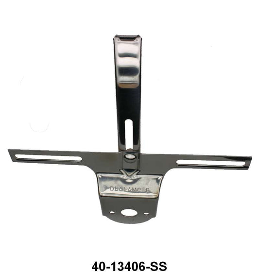 REAR LICENSE PLATE BRACKET - 33-36 PASSENGER STAINLESS