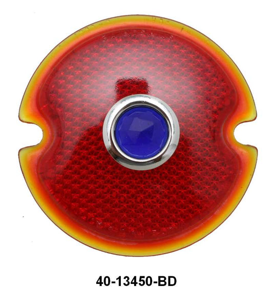TAIL LIGHT LENS W/BLUE DOT - 33-36 PASSENGER, 46-51 WAGON, 46-52 PICKUP