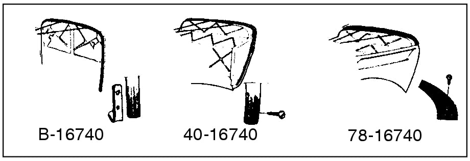 HOOD TO TOP OF FIREWALL (COWL LACE) - 33-34 PASSENGER