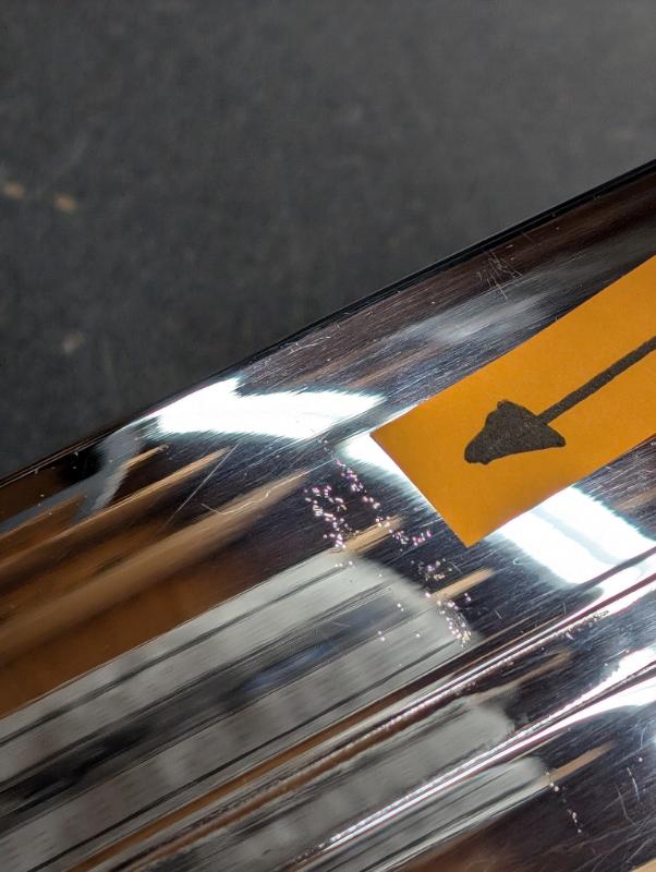 CHROME BUMPER - 34 PASSENGER FRONT OR REAR -2ND "AS IS"