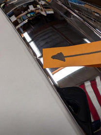 CHROME BUMPER - 34 PASSENGER FRONT OR REAR -2ND "AS IS"