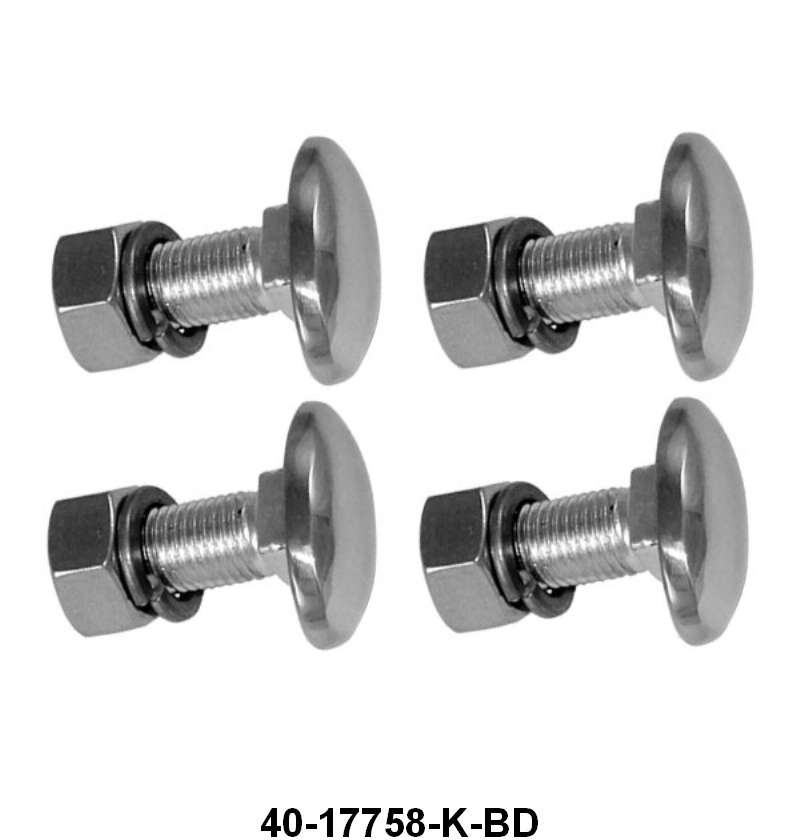 BUMPER BOLT - 37-40 PASS, 37-40 PICKUP SET OF 4, OVAL HEAD