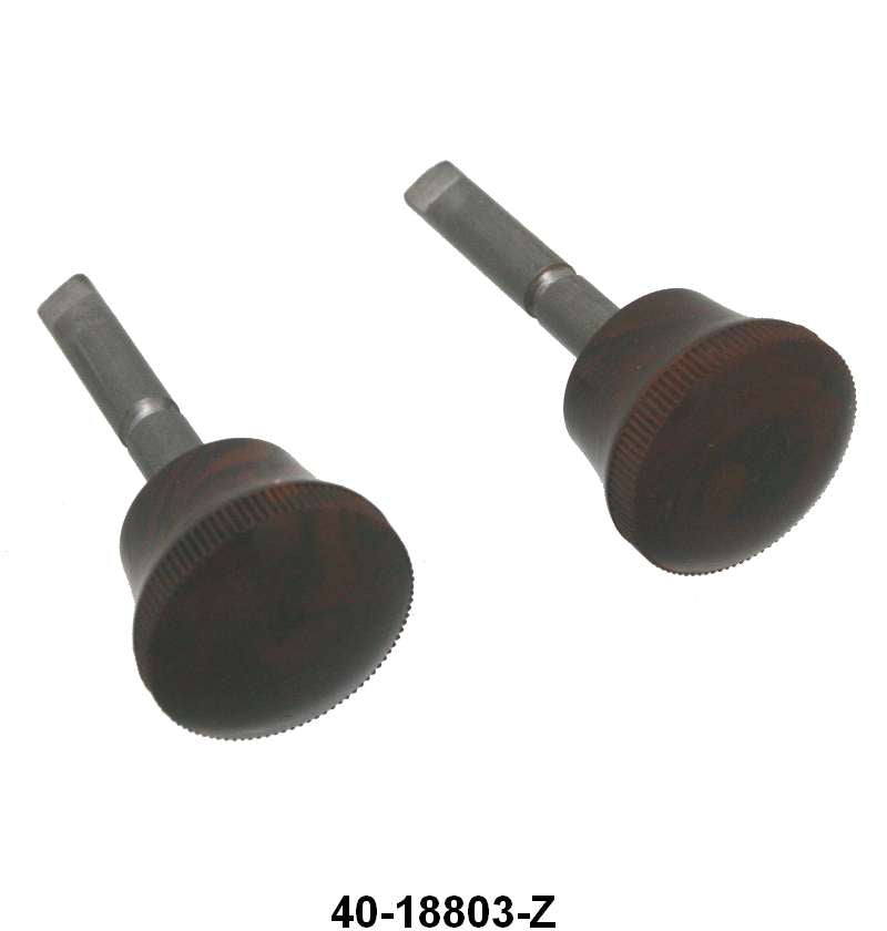 RADIO KNOBS - 33-34 GLOVE BOX RADO ZENITH,  BROWN MARBLE