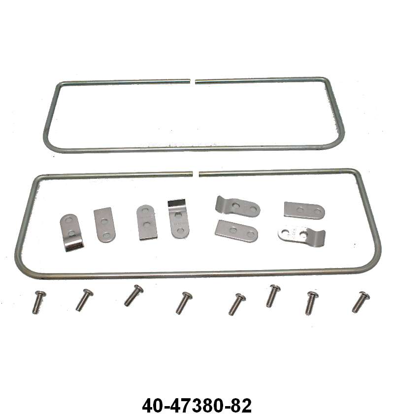 SUN VISOR BRACKET WITH FRAME - 33 COUPE, SEDAN, 34 STANDARD COUPE, SEDAN