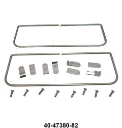 SUN VISOR BRACKET WITH FRAME - 33 COUPE, SEDAN, 34 STANDARD COUPE, SEDAN