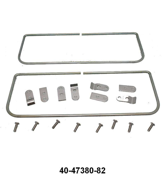 SUN VISOR BRACKET WITH FRAME - 33 COUPE, SEDAN, 34 STANDARD COUPE, SEDAN