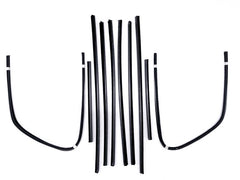REAR DOOR & QUARTER WINDOW CHANNEL KIT - 34 4DR SDN W/CENTER HANDLE