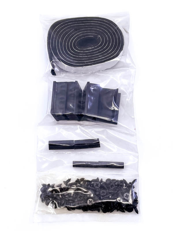 REAR DOOR & QUARTER WINDOW CHANNEL KIT - 34 4DR SDN W/CENTER HANDLE