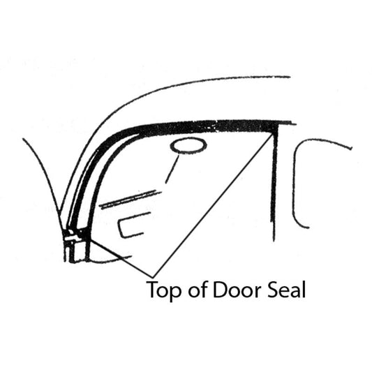 UPPER DOOR SEAL - 32 3W, 33-34 COUPE/2-DOOR SEDAN