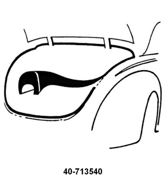 TRUNK OR RUMBLE LID SEAL - 32-34 COUPE/ROADSTER/CABRIOLET