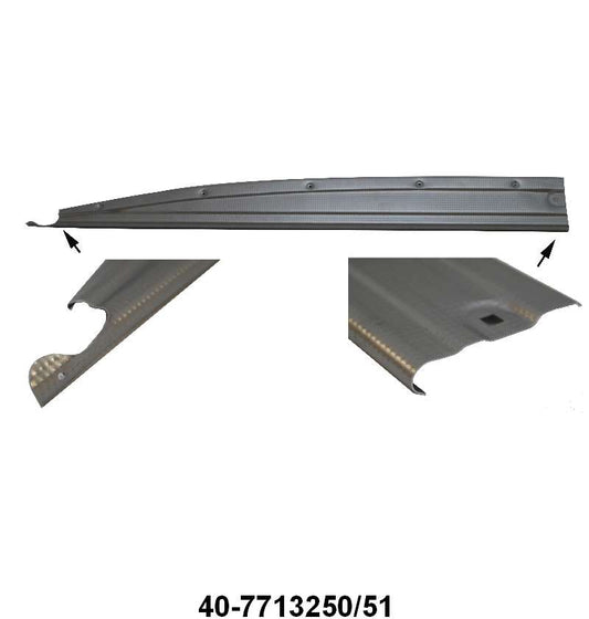 FRONT DOOR SCUFF PLATES - 33-34 5W COUPE & 4-DOOR SEDAN