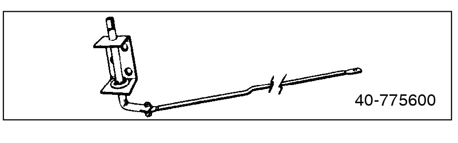 RUMBLE SEAT REMOTE CONTROL ROD - 33-34 COUPE