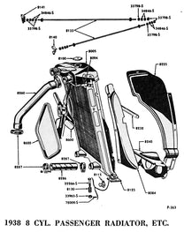 RADIATOR TO FRAME PADS - 32-48 PASS/MERC, 32-47 PICKUP