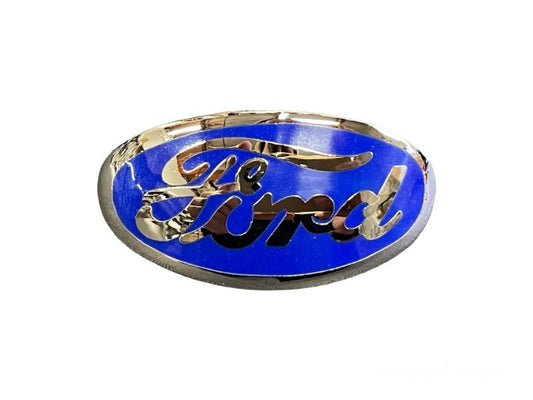 PORCELAIN GRILLE SHELL ORNAMENT EMBLEM - 34 PASSENGER BLUE