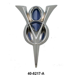GRILLE EMBLEM - 33 PASS, 33-35 PICKUP "V8"
