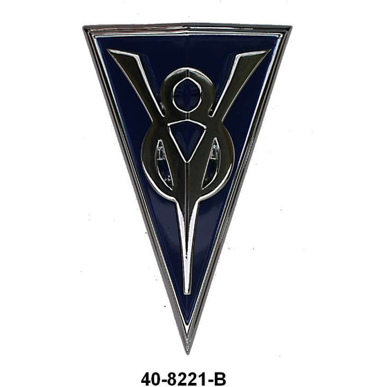 GRILLE EMBLEM - 34 PASS "V8"