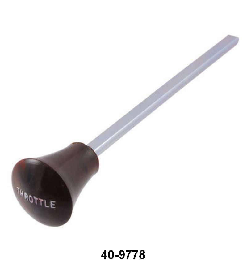 THROTTLE CABLE/ROD KNOB - 34 PASS BROWN MARBLE